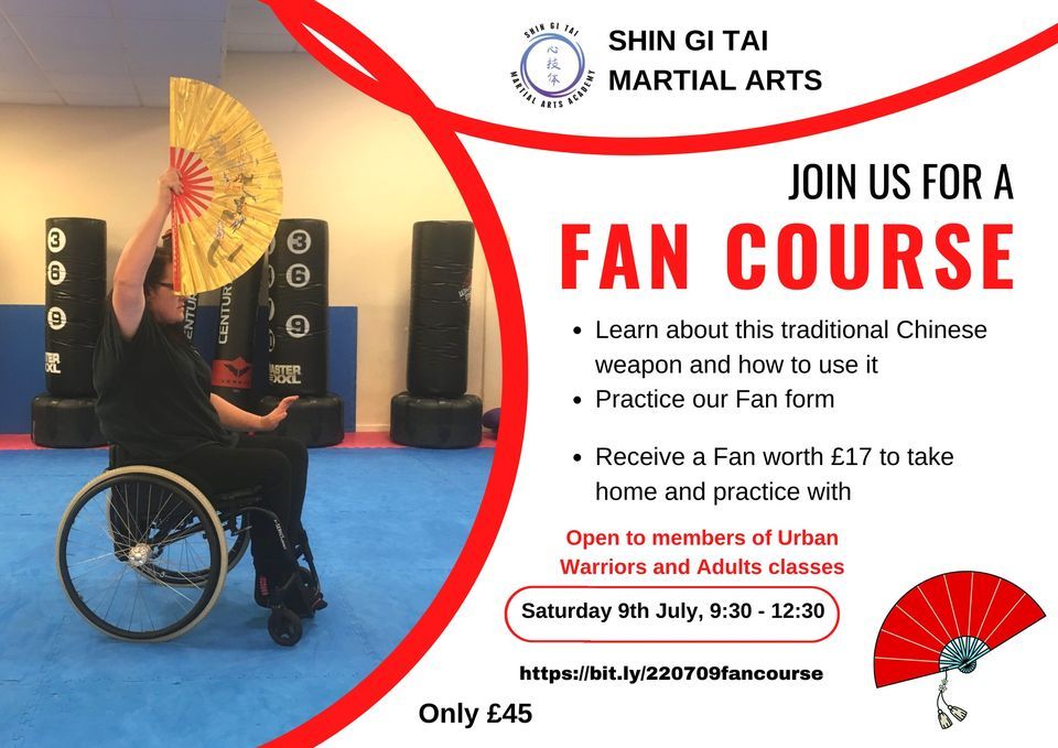 Chinese Fan Form course, Shin Gi Tai Martial Arts Academy, Basingstoke