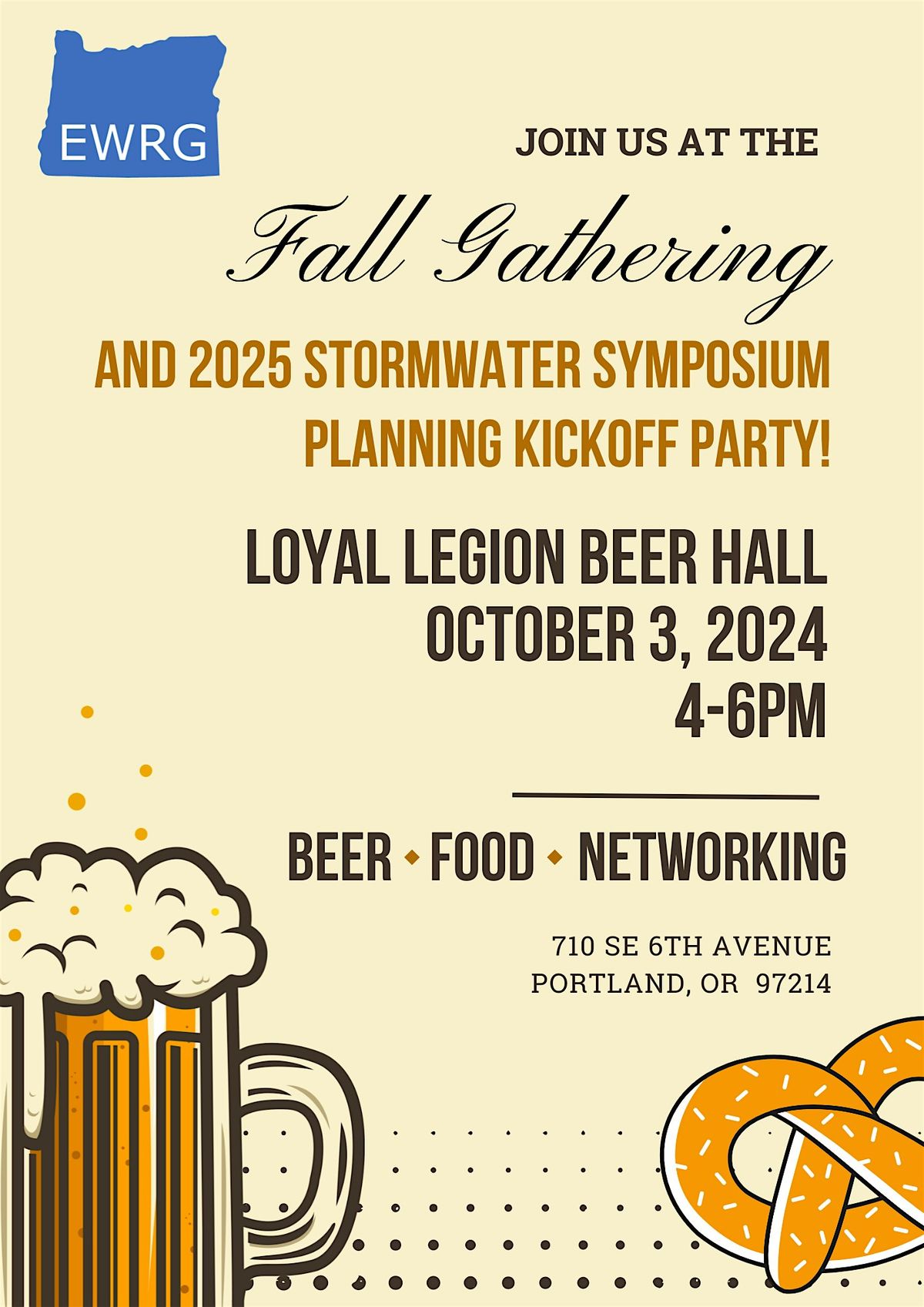 EWRG Fall Gathering and Symposium Planning Kickoff Party