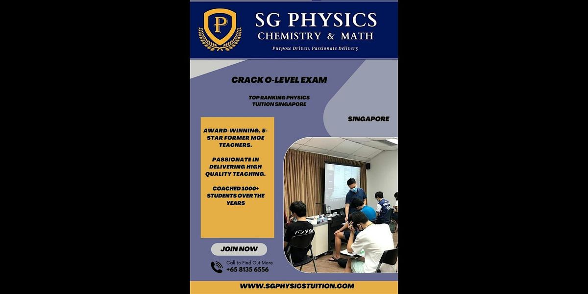 Transform Your Physics Grades in Singapore with best tuition service