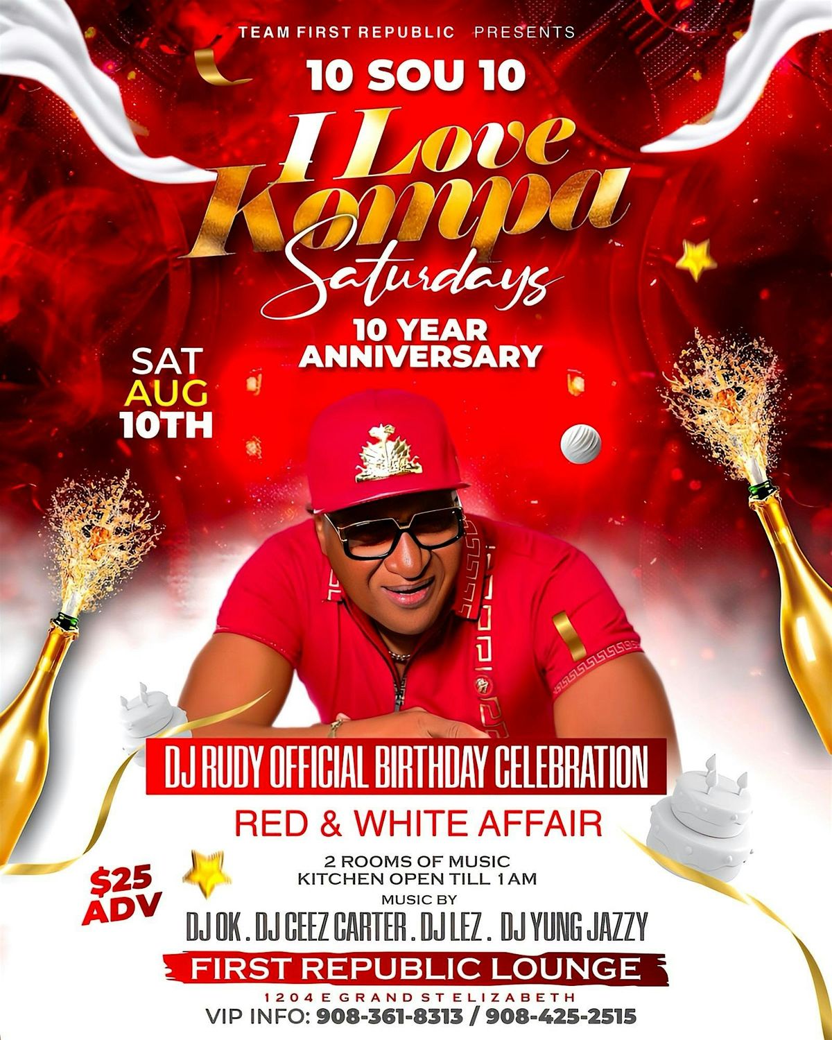 I LOVE KONPA SATURDAYS 10th YEAR ANNIVERSARY AUG. 10TH