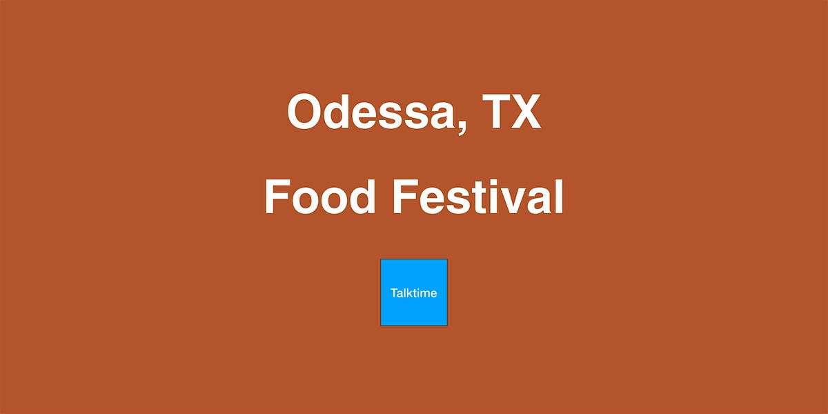 Food Festival - Odessa