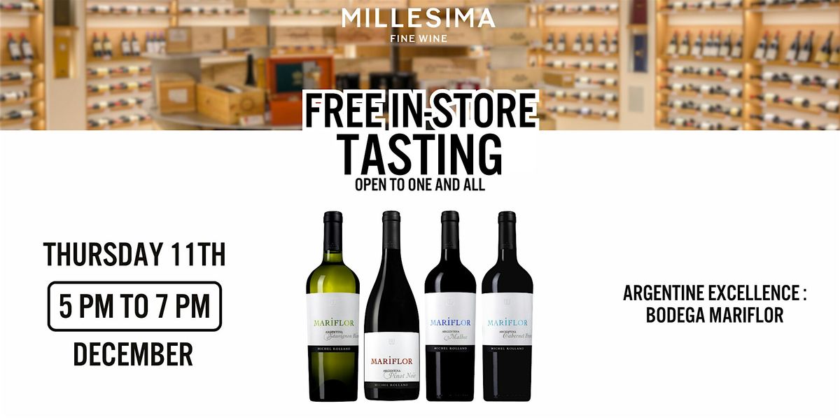 Free Wine Tasting - Argentine Excellence : Bodega Mariflor
