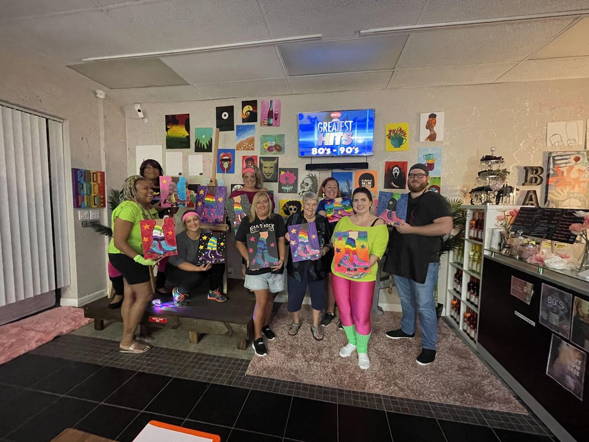 80's Themed Paint and Sip