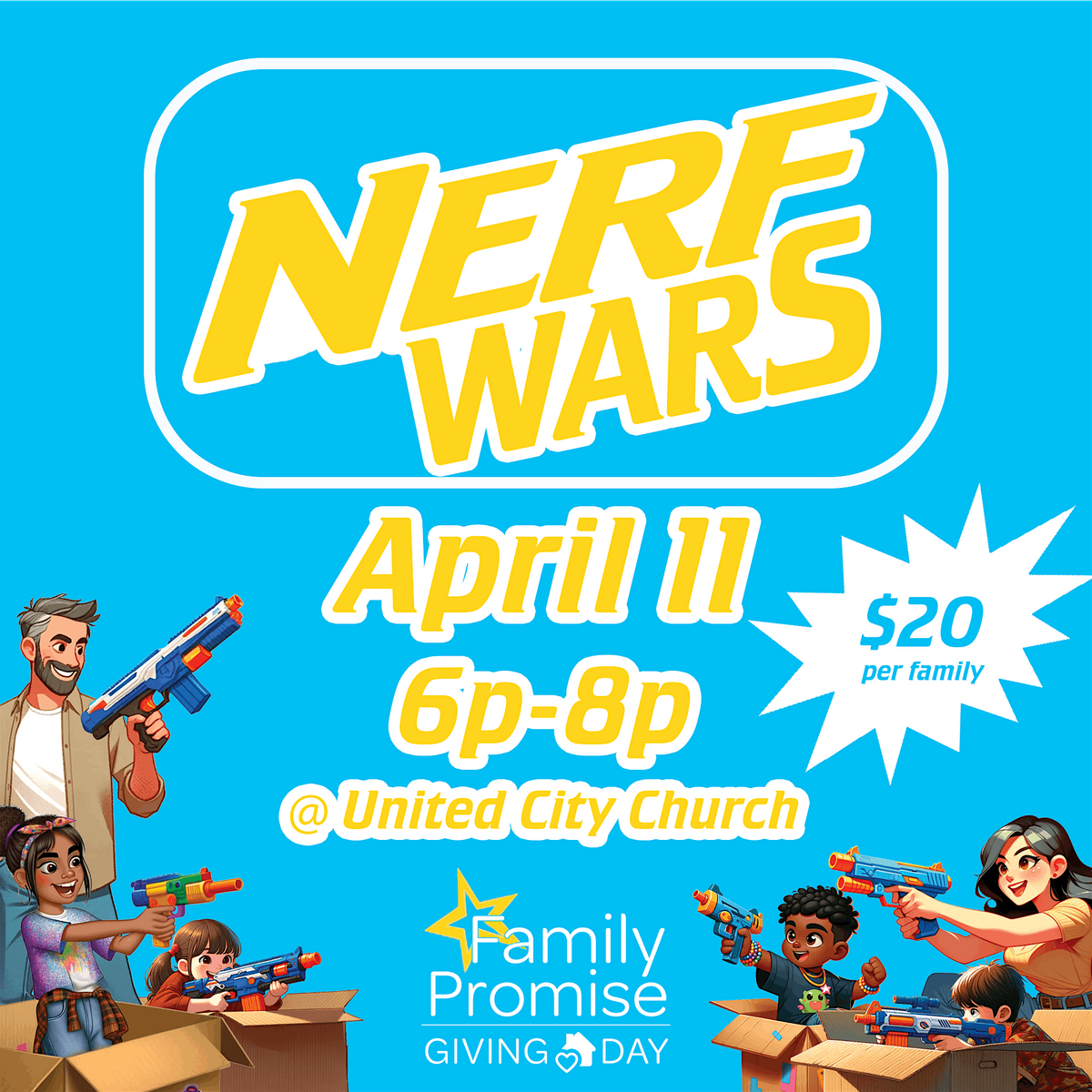 FPLH Giving Day: Nerf Wars