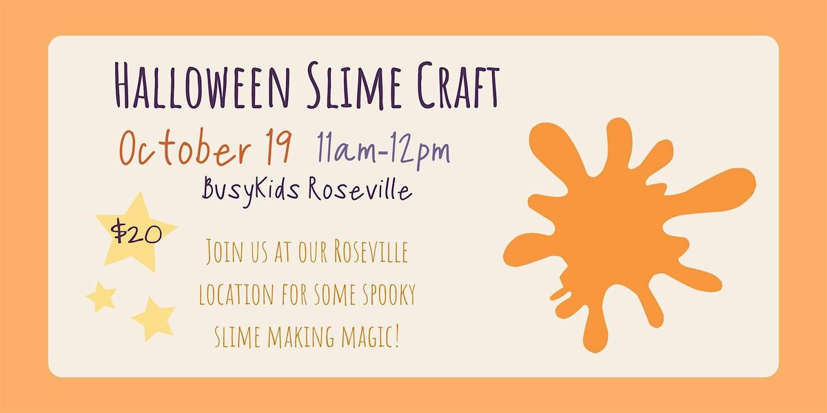 Halloween Slime Craft