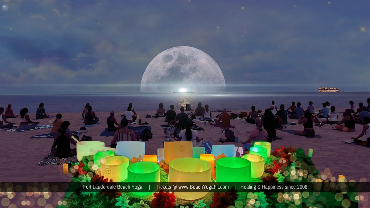FULL MOON \u263e Oceanside Sound Healing Meditation Journey  -  Fort Lauderdale