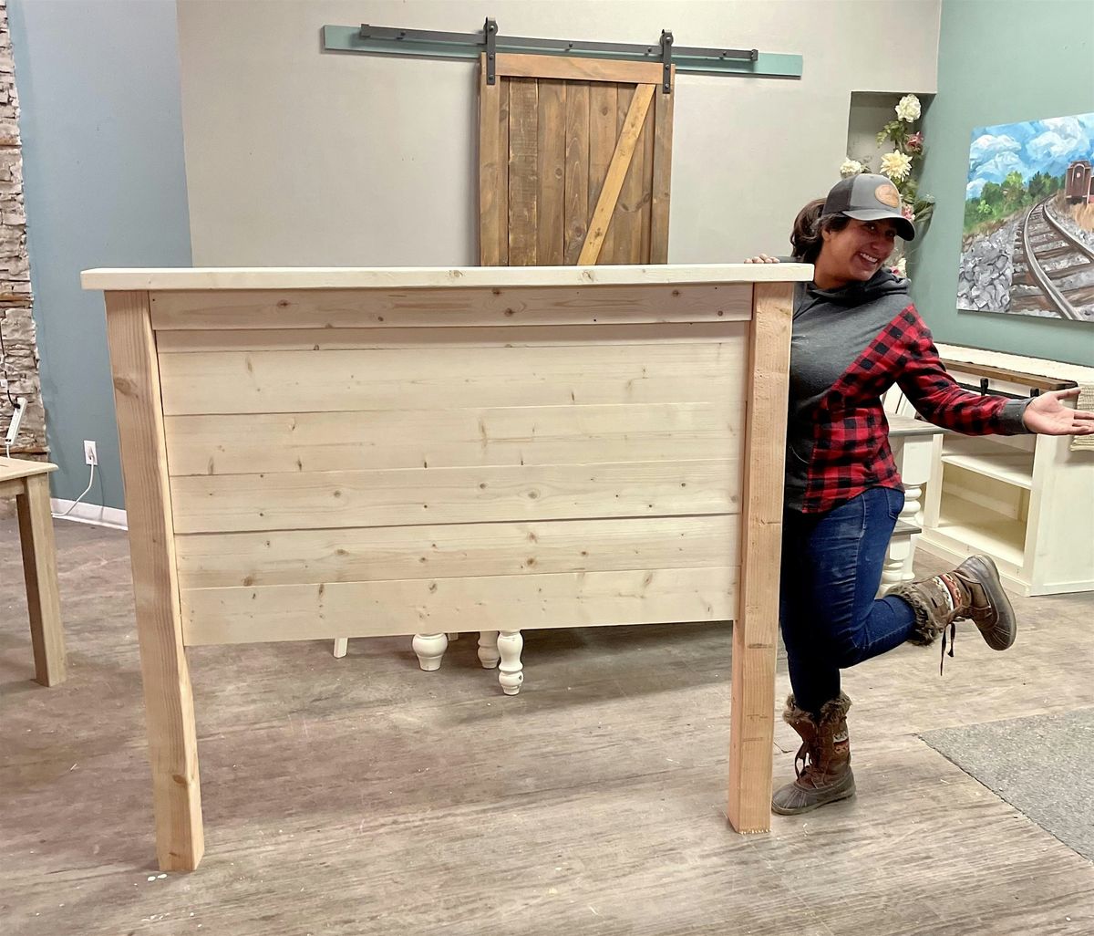 DIY Rustic Headboard