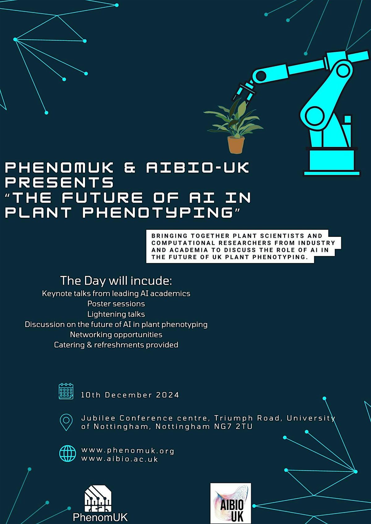 PhenomUK & AIBIO-UK presents \u201cThe future of AI in plant phenotyping\u201d