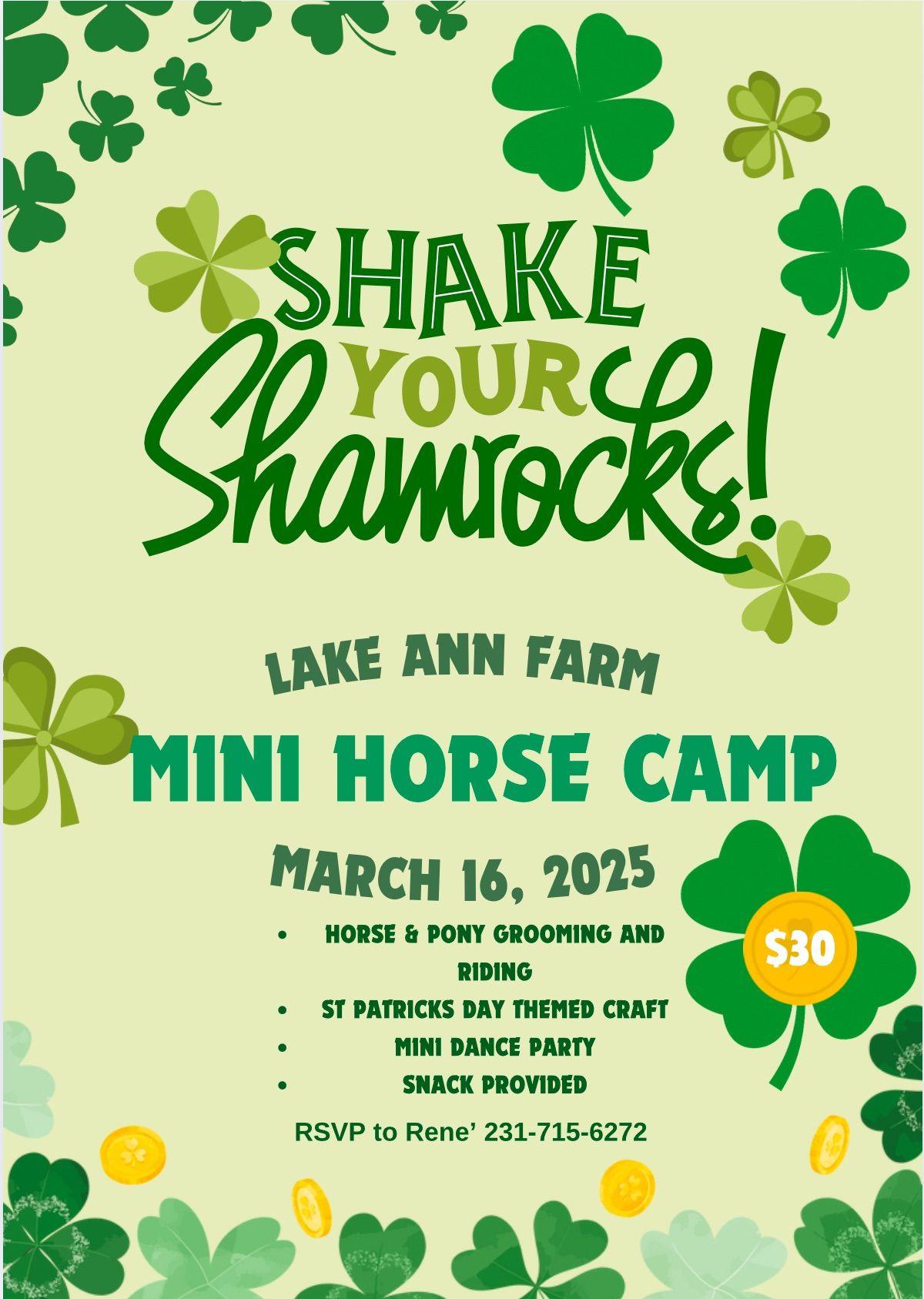 March Mini Horse Camp