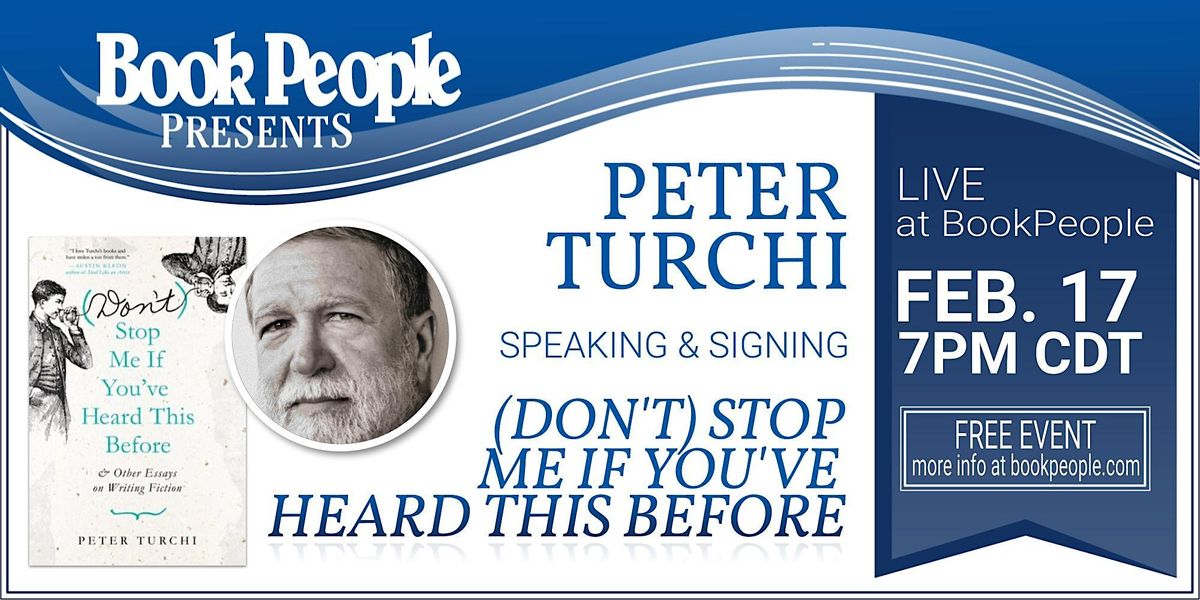 BookPeople Presents: Peter Turchi