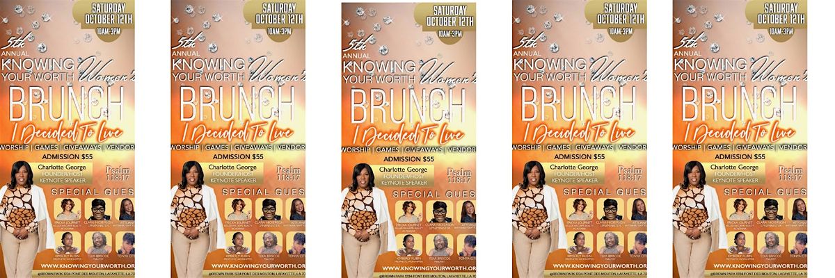 Knowing Your Worth Women\u2019s Brunch