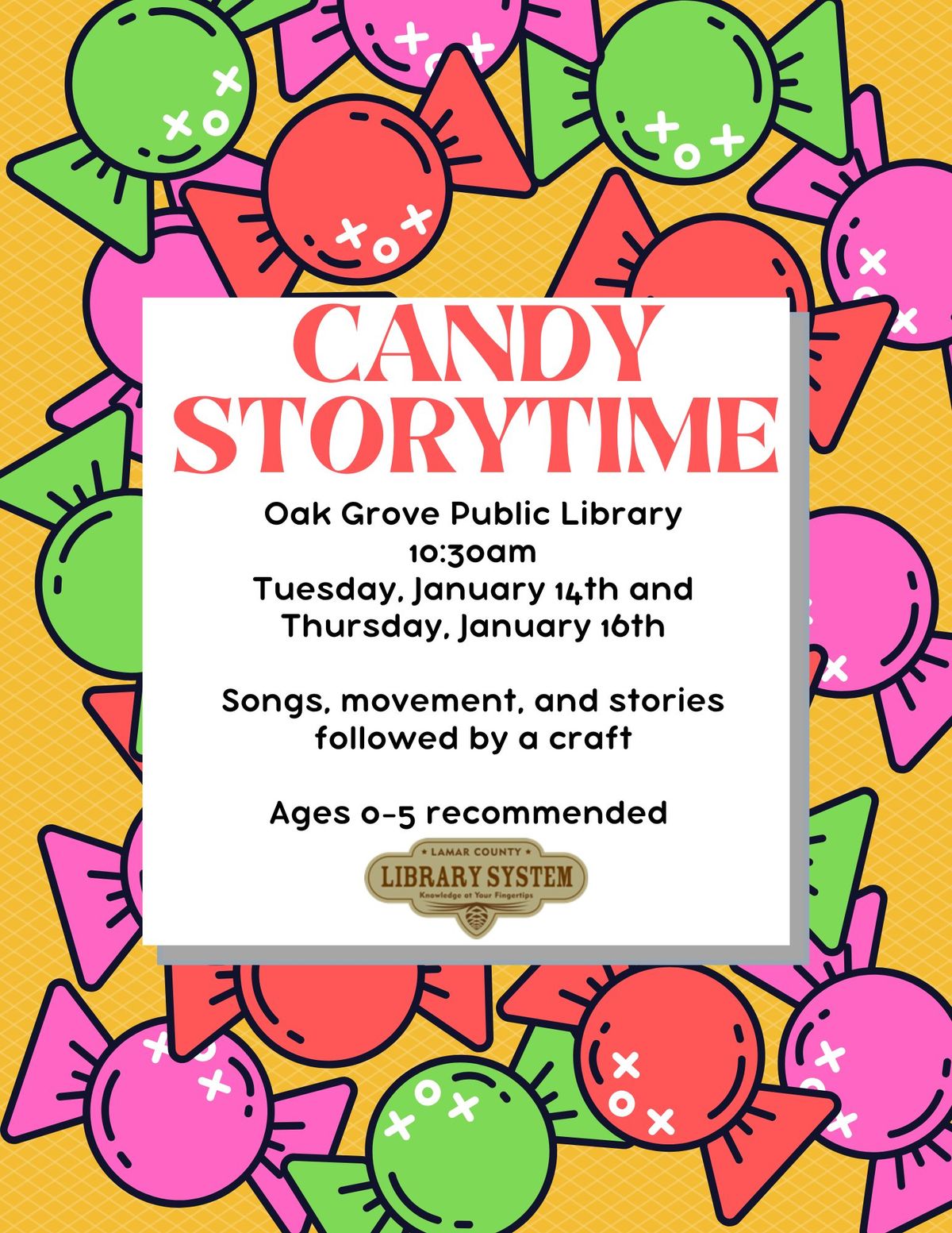 Candy Storytime (Tuesday) 