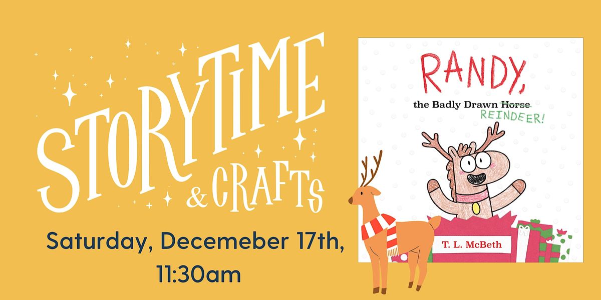 Storytime & Craft - Randy, the Badly Drawn Reindeer! T.L. McBeth ...