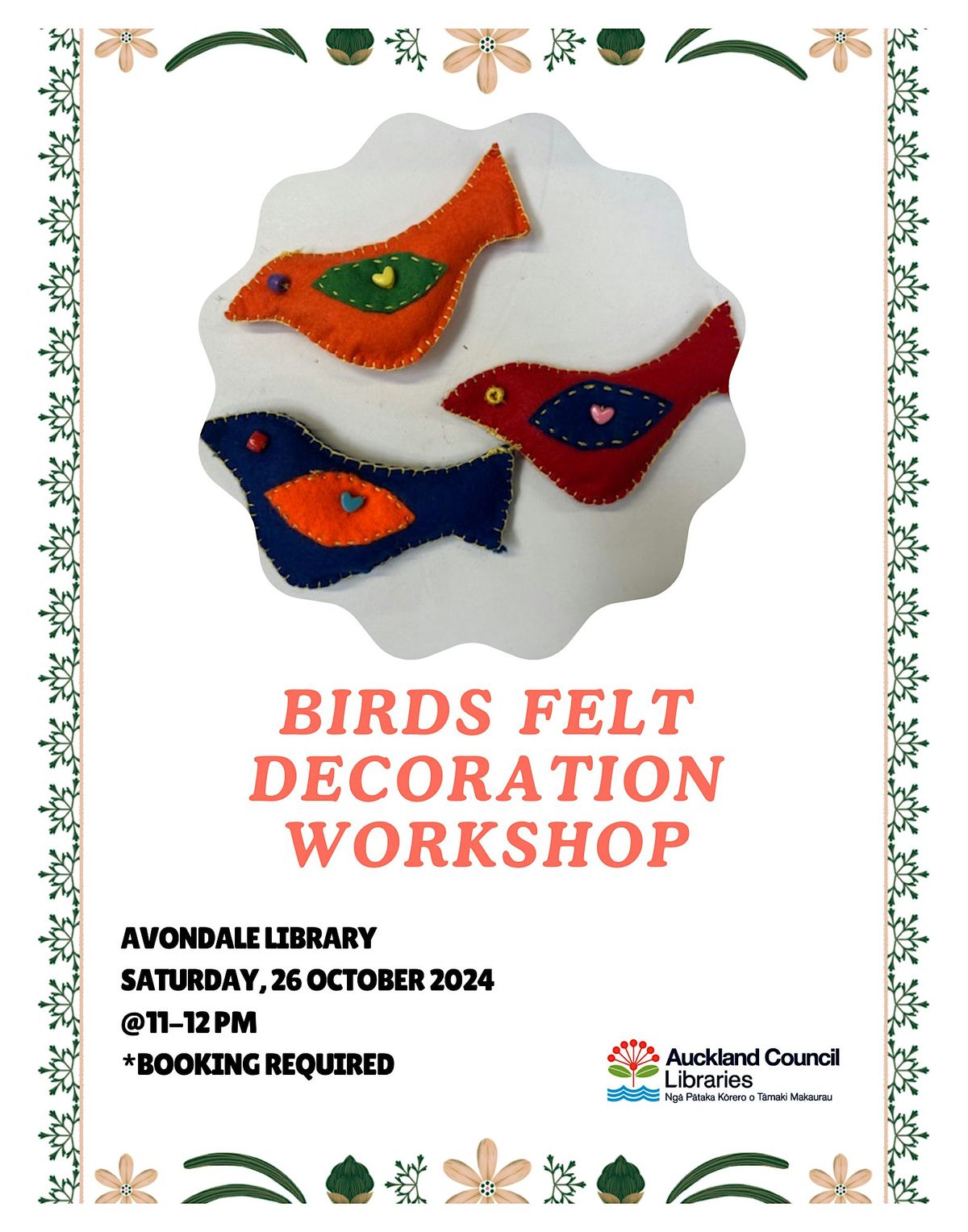 Birds Felt Decoration Workshop