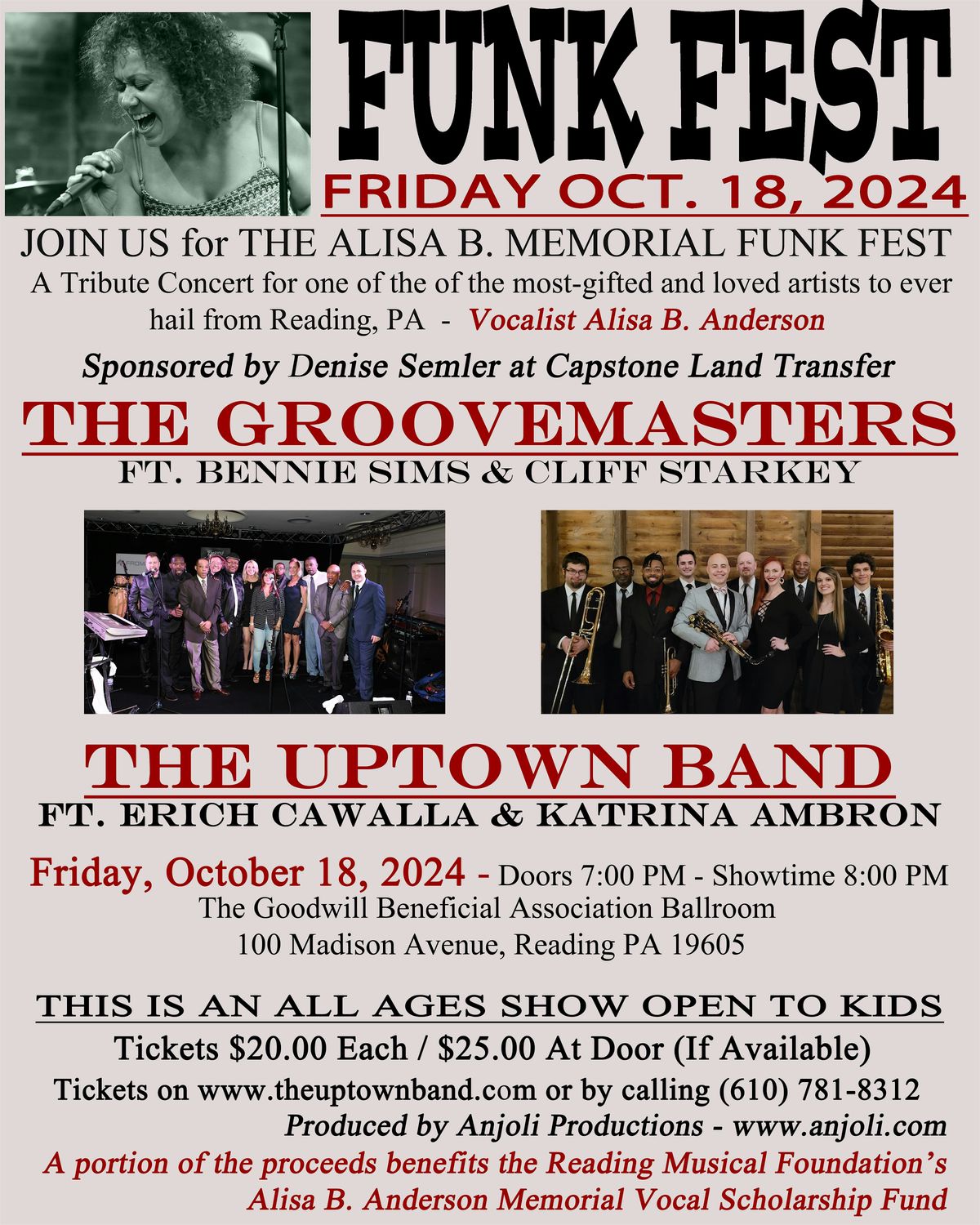 Alisa B. Memorial Funk Fest ft. The Groovemasters