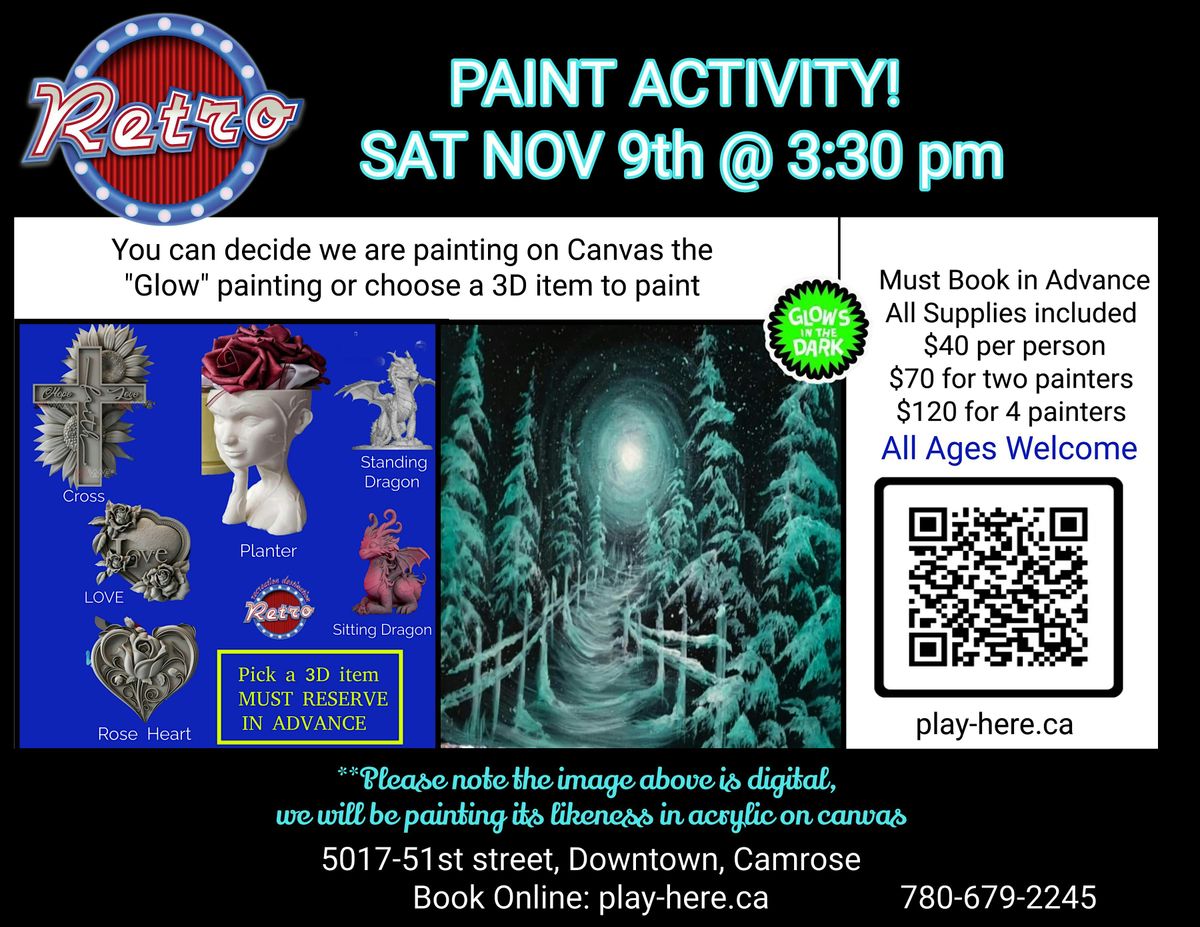 Paint with Amber all ages activity