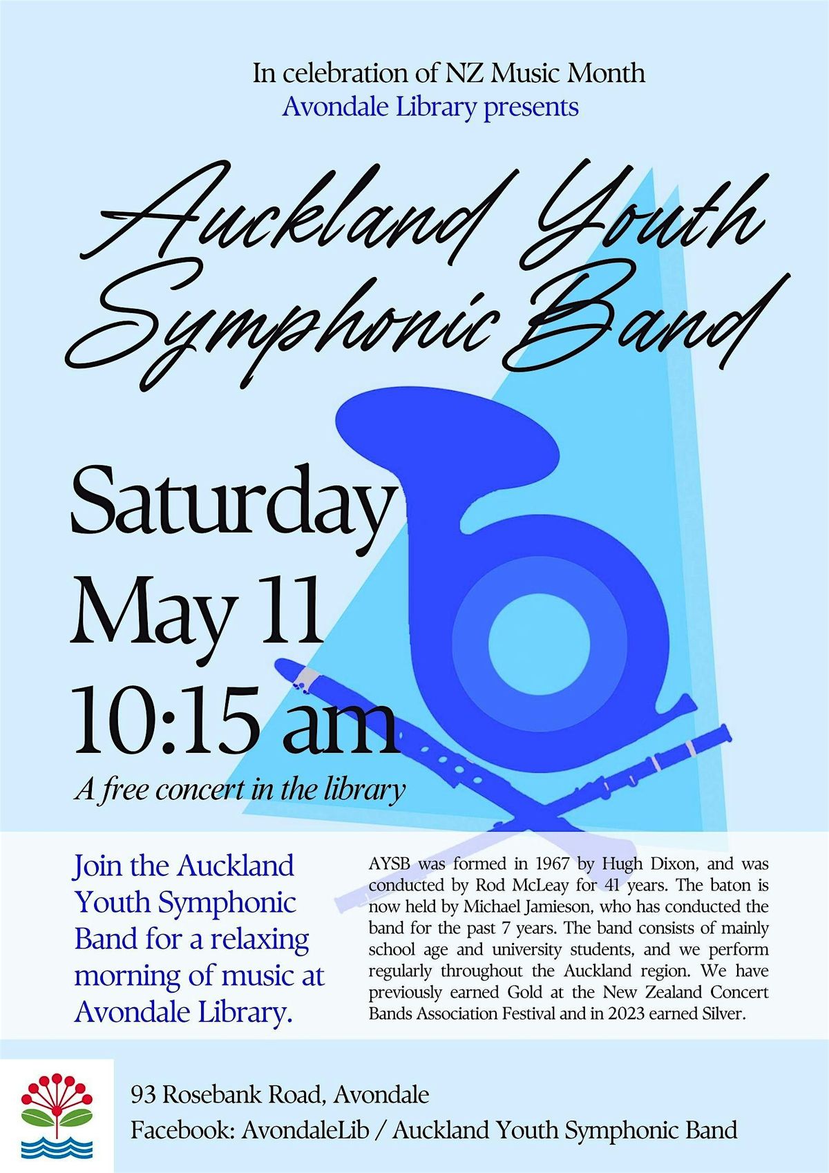 Music in the Library: Auckland Youth Symphonic Band