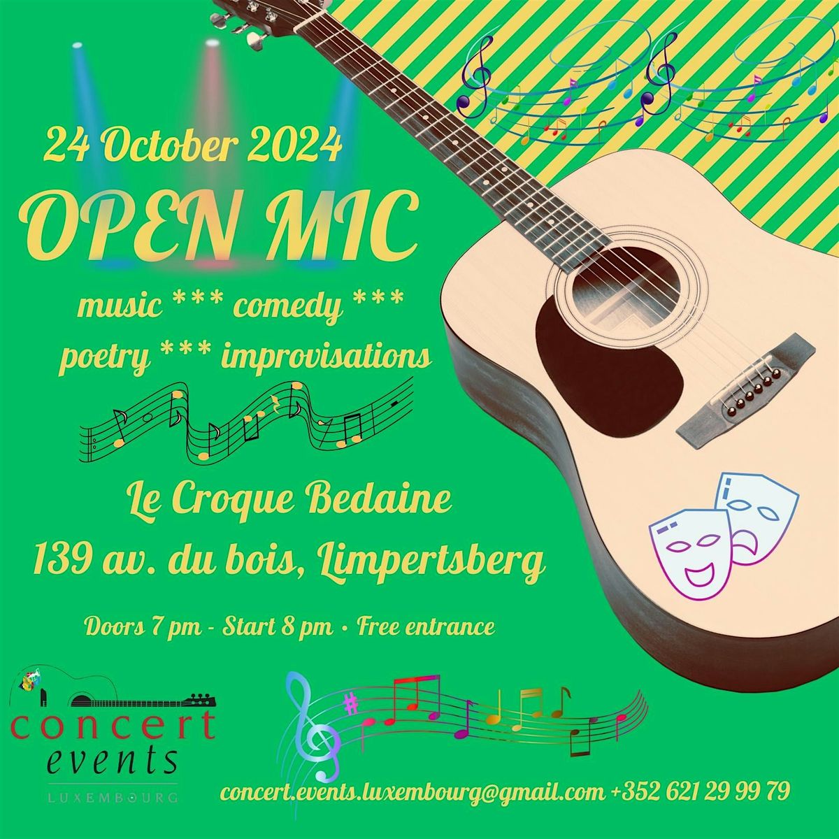 Open mic by Concert Events Luxembourg asbl