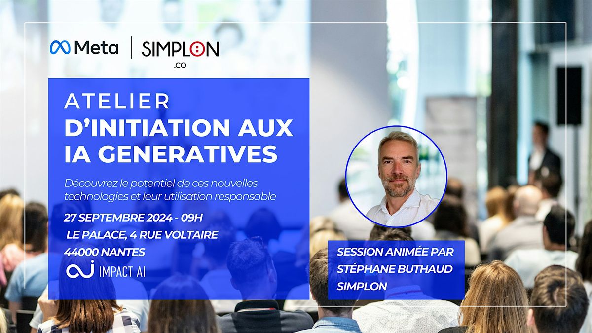 Atelier d'Initiation aux IA G\u00e9n\u00e9ratives, Nantes Digital Week META x SIMPLON