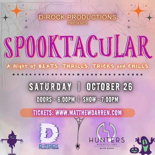 \ud83d\udc7b Spooktacular @ Hunters Night Club \ud83d\udc7b 