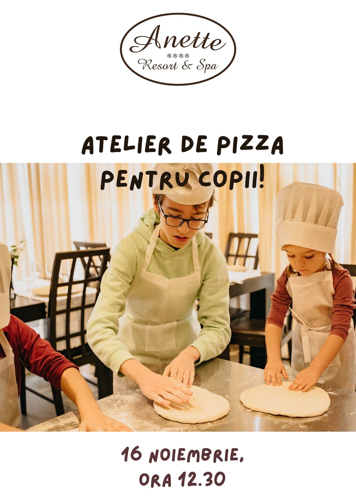 Atelier de pizza pentru copii!