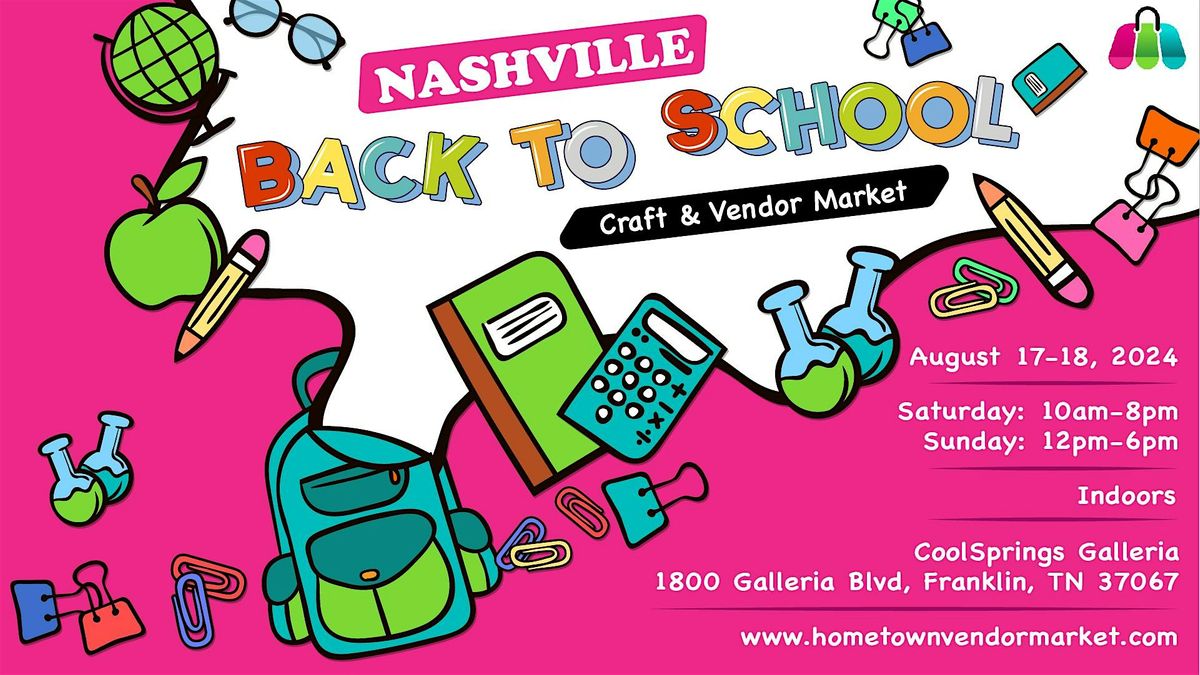 Nashville Back-to-School Craft and Vendor Market