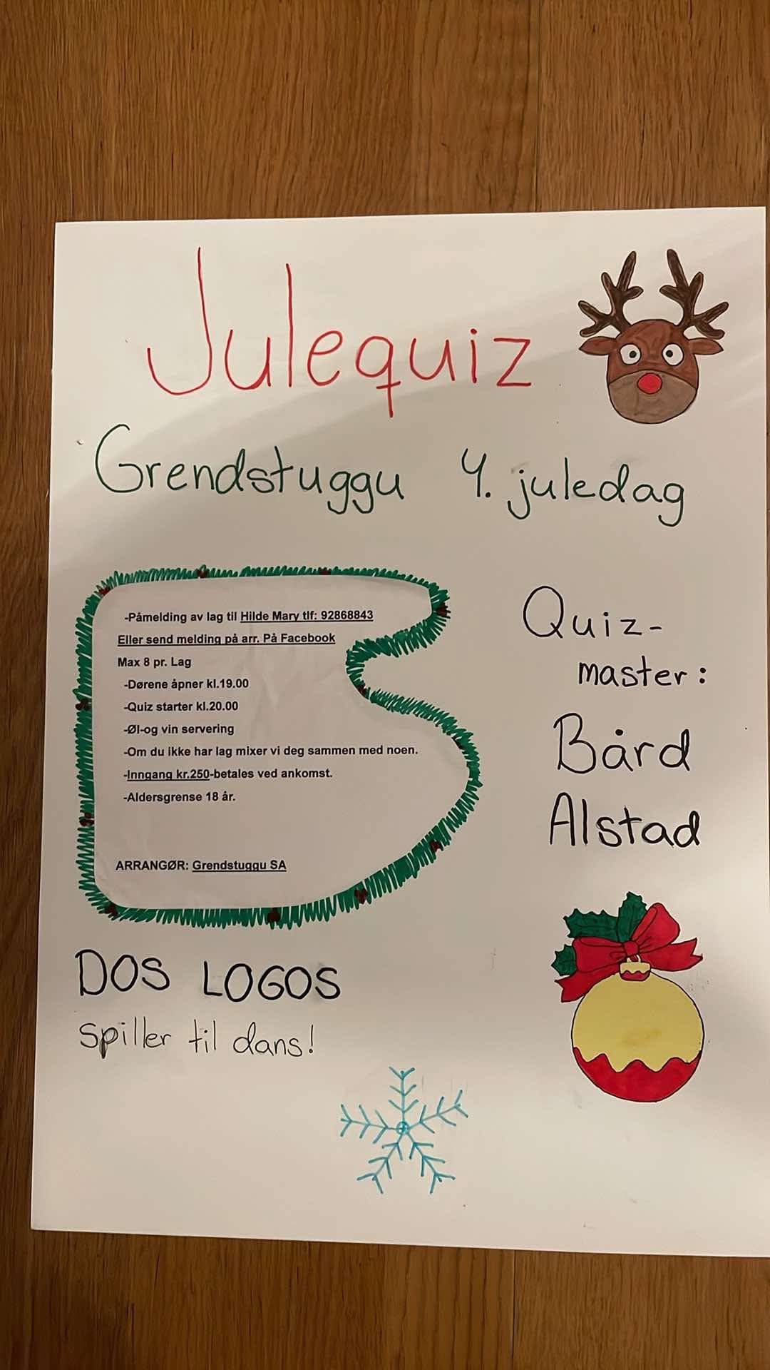 Julequiz Grendstuggu 4. Juledag