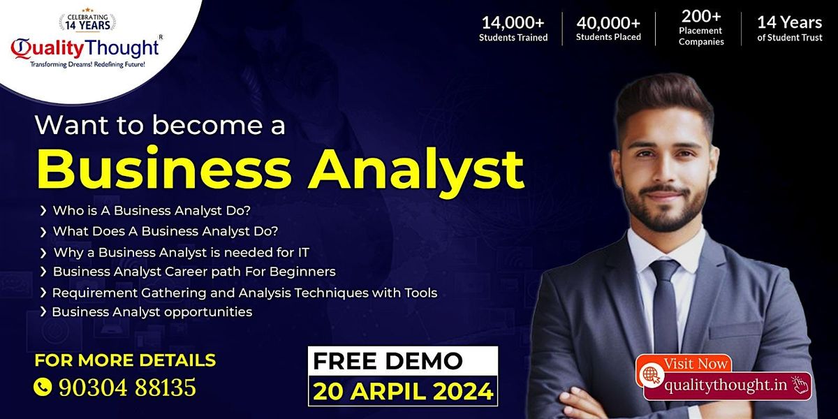 Business Analyst Course Free DEMO 20 April 2024