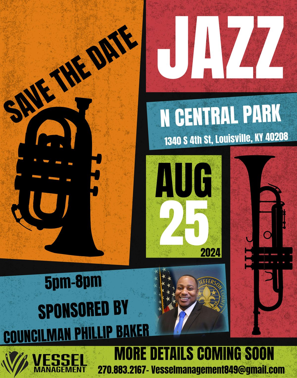 Jazz N Central Park 2024- Louisville, KY         "FREE TO THE PUBLIC"