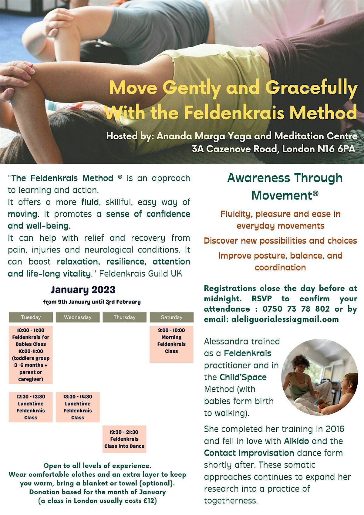 Introduction to the Feldenkrais Method - Hosted by Ananda Marga London