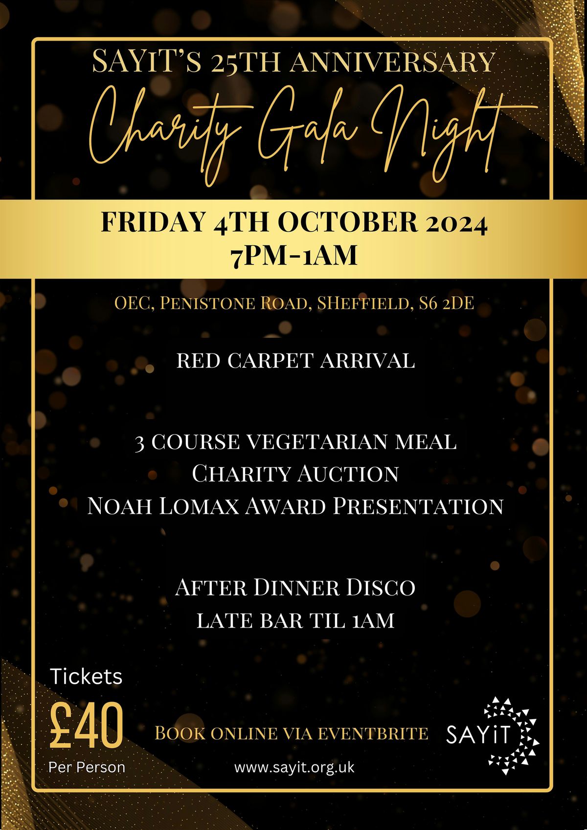 SAYiT's 25th Anniversary Charity Gala Night