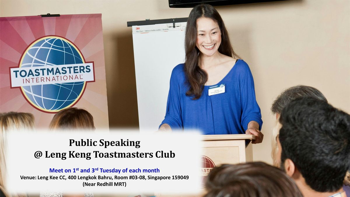 Public Speaking at Singapore Leng Kee Toastmasters