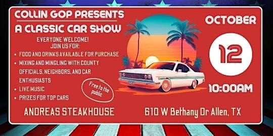 Collin GOP Presents A Classic Car Show