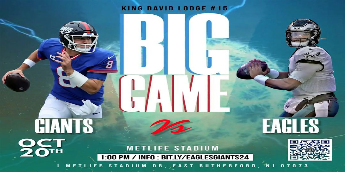 Eagles vs Giants Tailgate Party