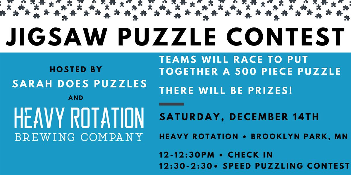 Team Jigsaw Puzzle Contest at Heavy Rotation Brewing - December 2024