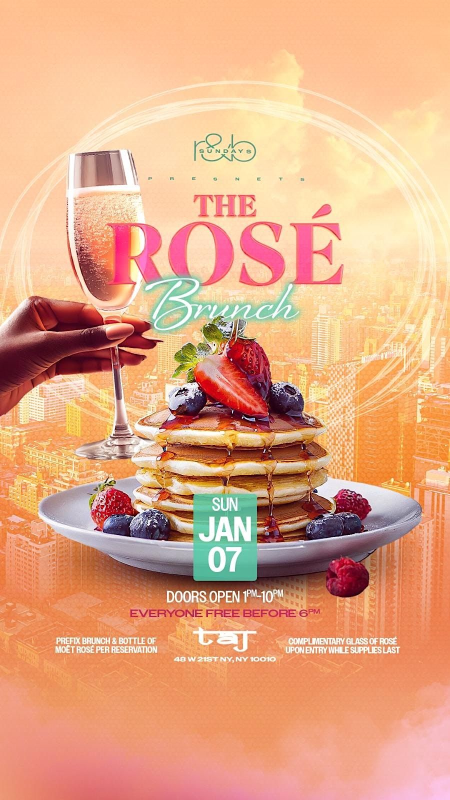 The Moet Rose Brunch & Day Party Experience | Complimentary Champagne!