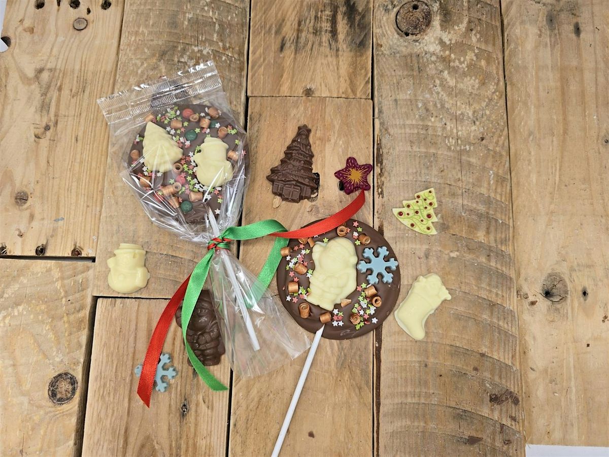 Christmas Children's Chocolate Lollipop Making