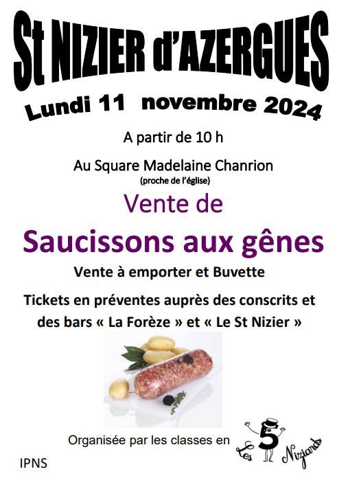 Saucissons aux g\u00eanes