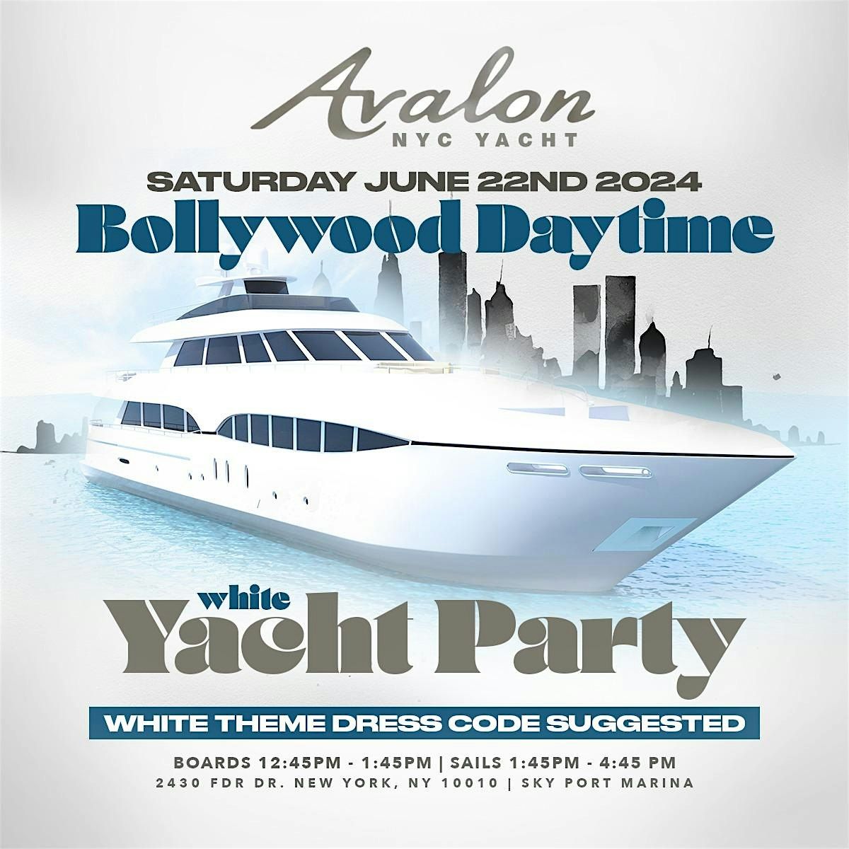 bollywood yacht party nyc