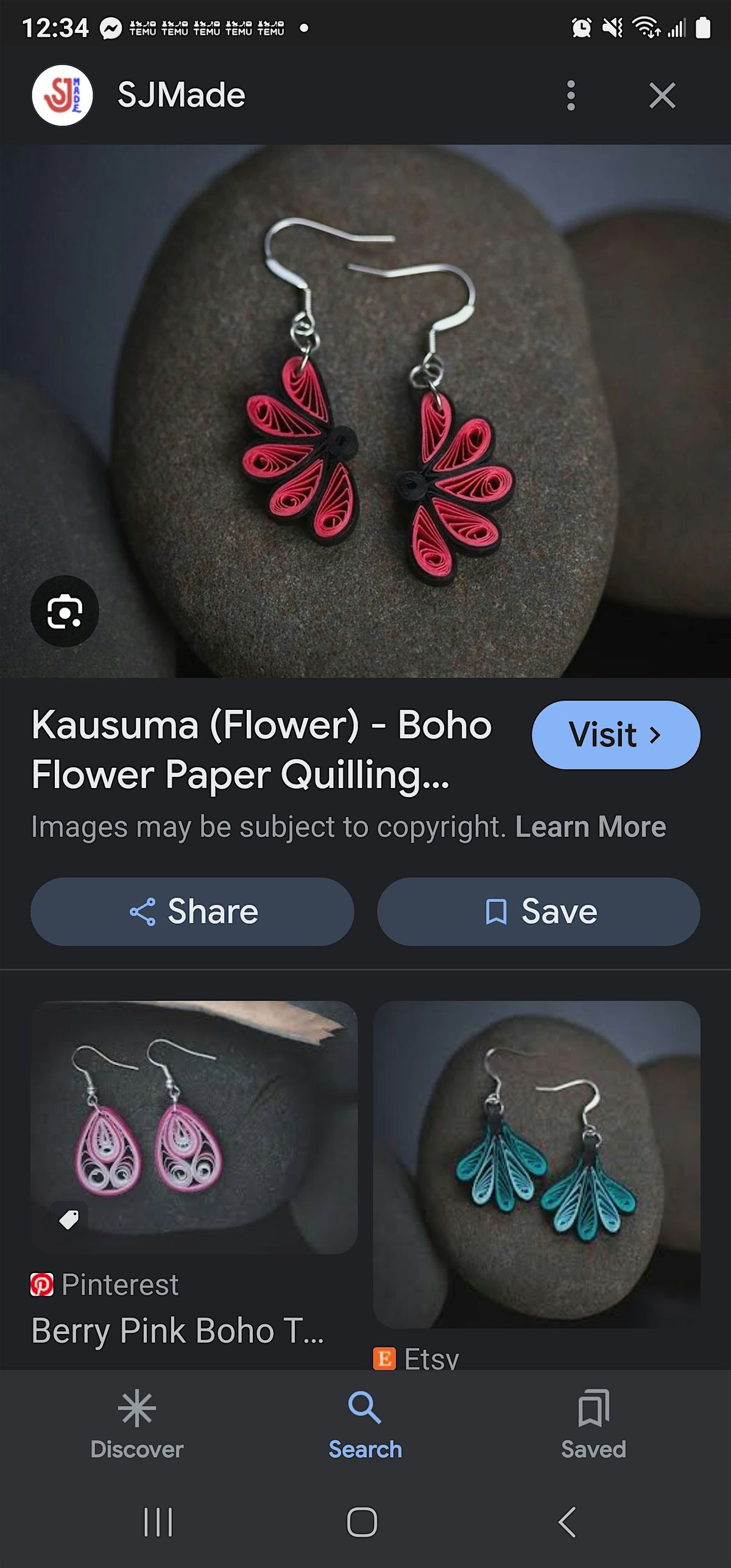 PAPER QUILLING EARRINGS