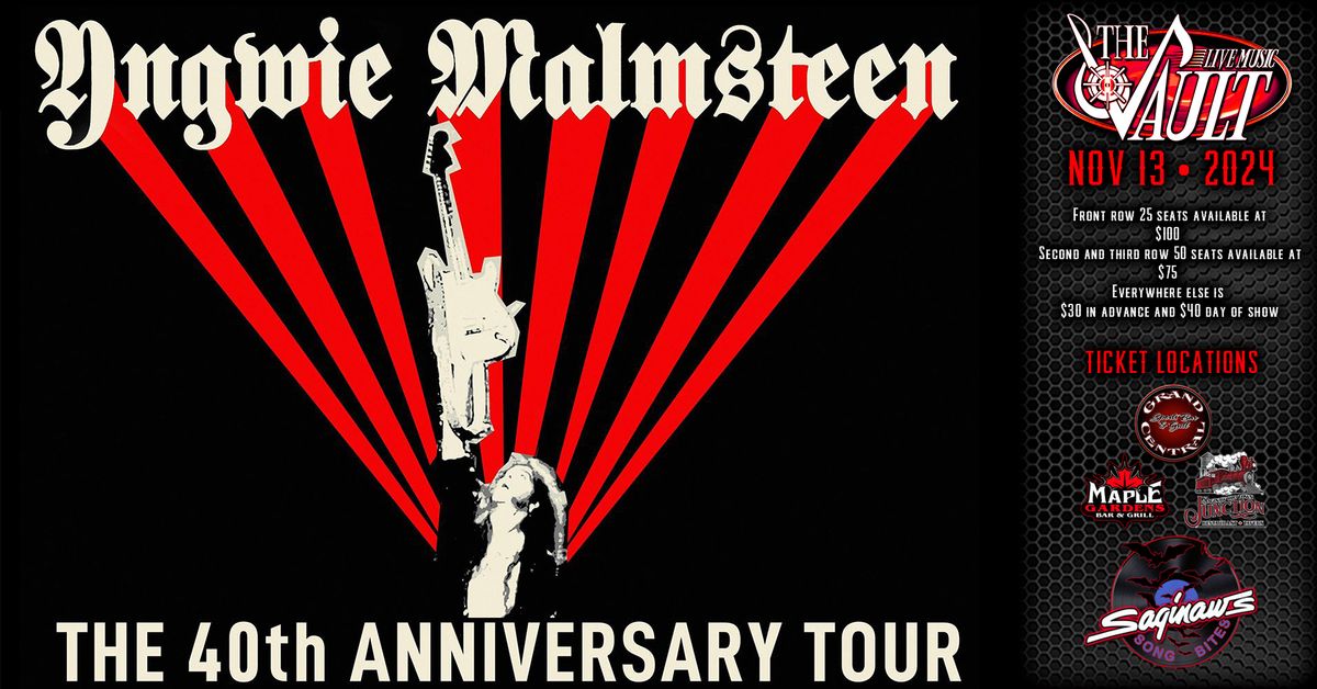 YNGWIE MALMSTEEN "The 40th Anniversary Tour"