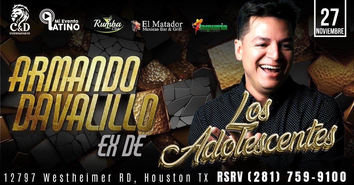 Los Adolescentes en concierto con Armando Davalillo en Houston