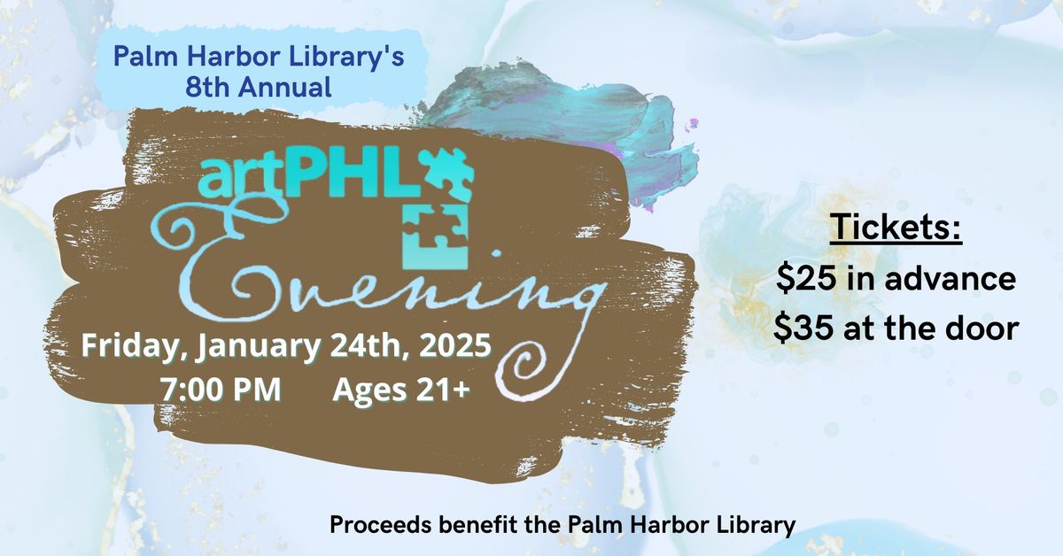 Palm Harbor Library's 8th Annual artPHL Evening