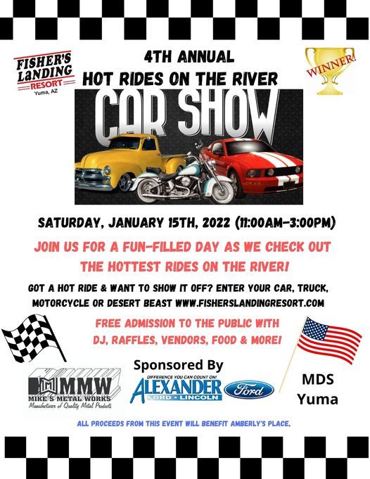 Hot Rides on the River Show, Fisher's Landing Resort, Yuma, 15 January 2022