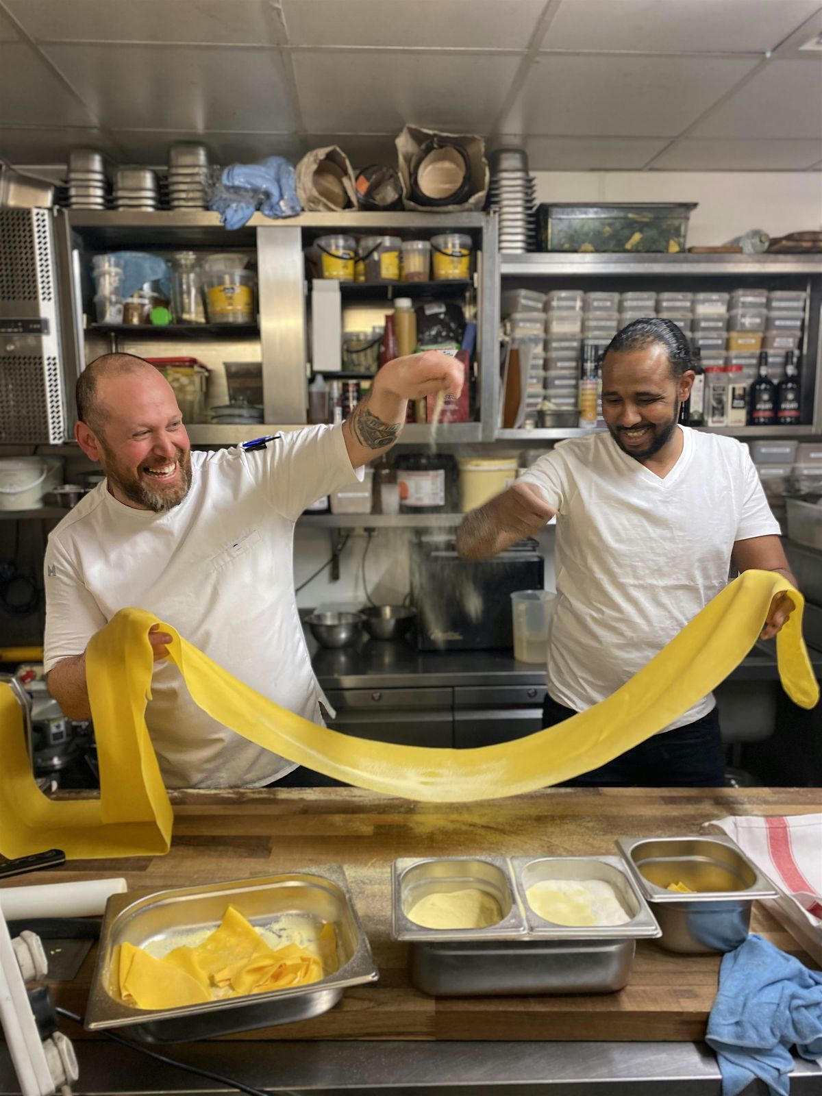 Making fresh pasta with Tony