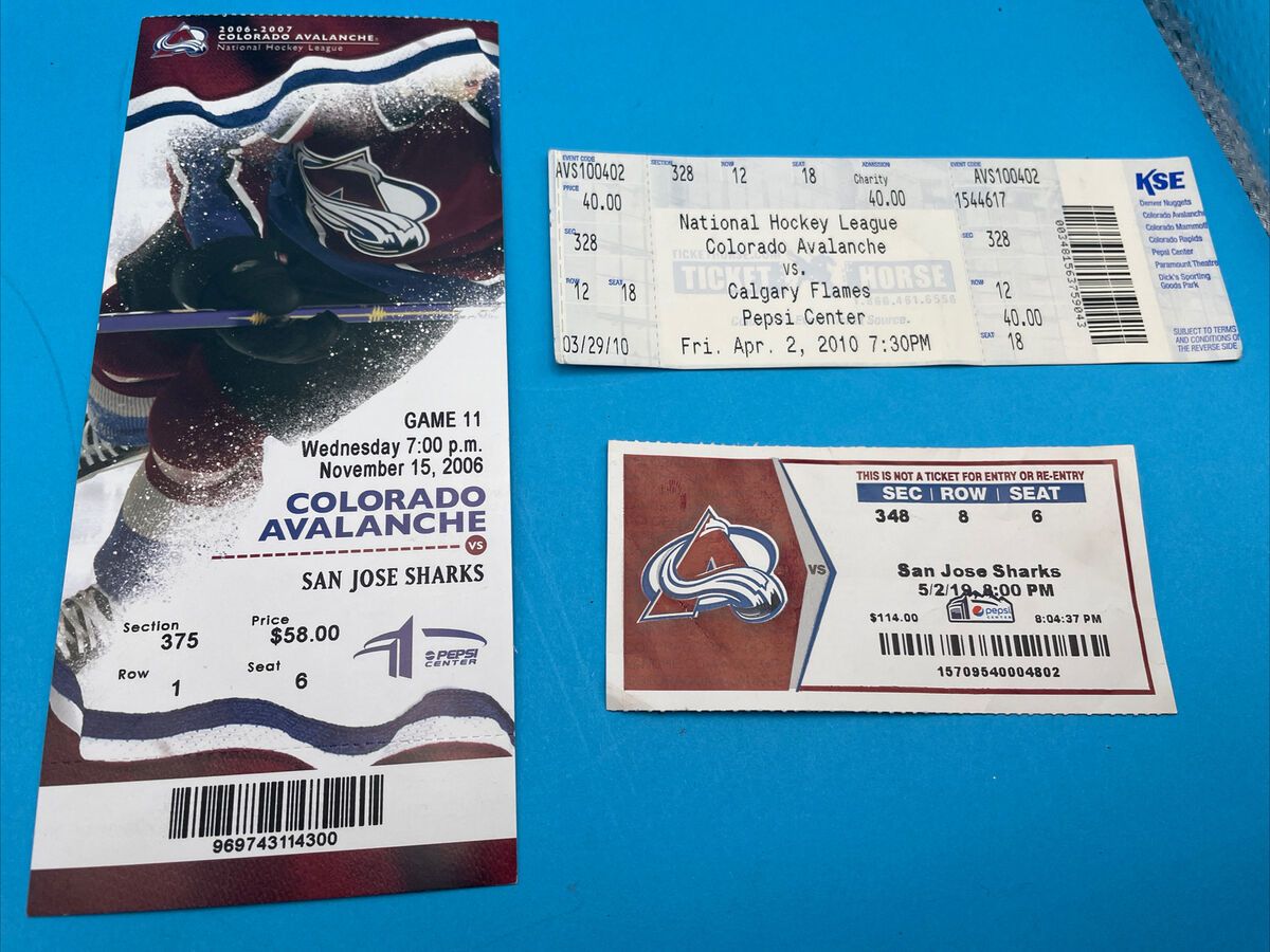 San Jose Sharks at Colorado Avalanche Tickets