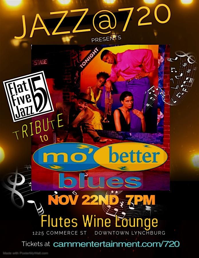 Jazz@720 presents Flat Five Jazz tribute  to Mo' Better Blues