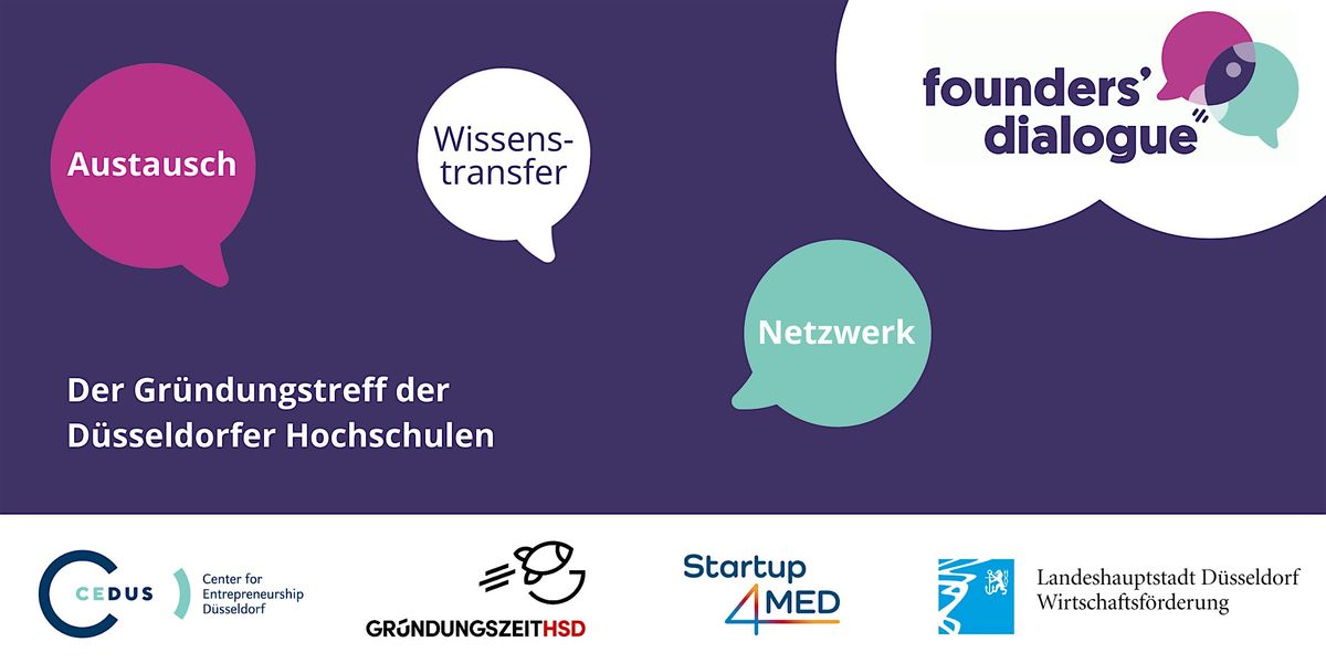 Founders' Dialogue \u2013 der Gr\u00fcndungstreff