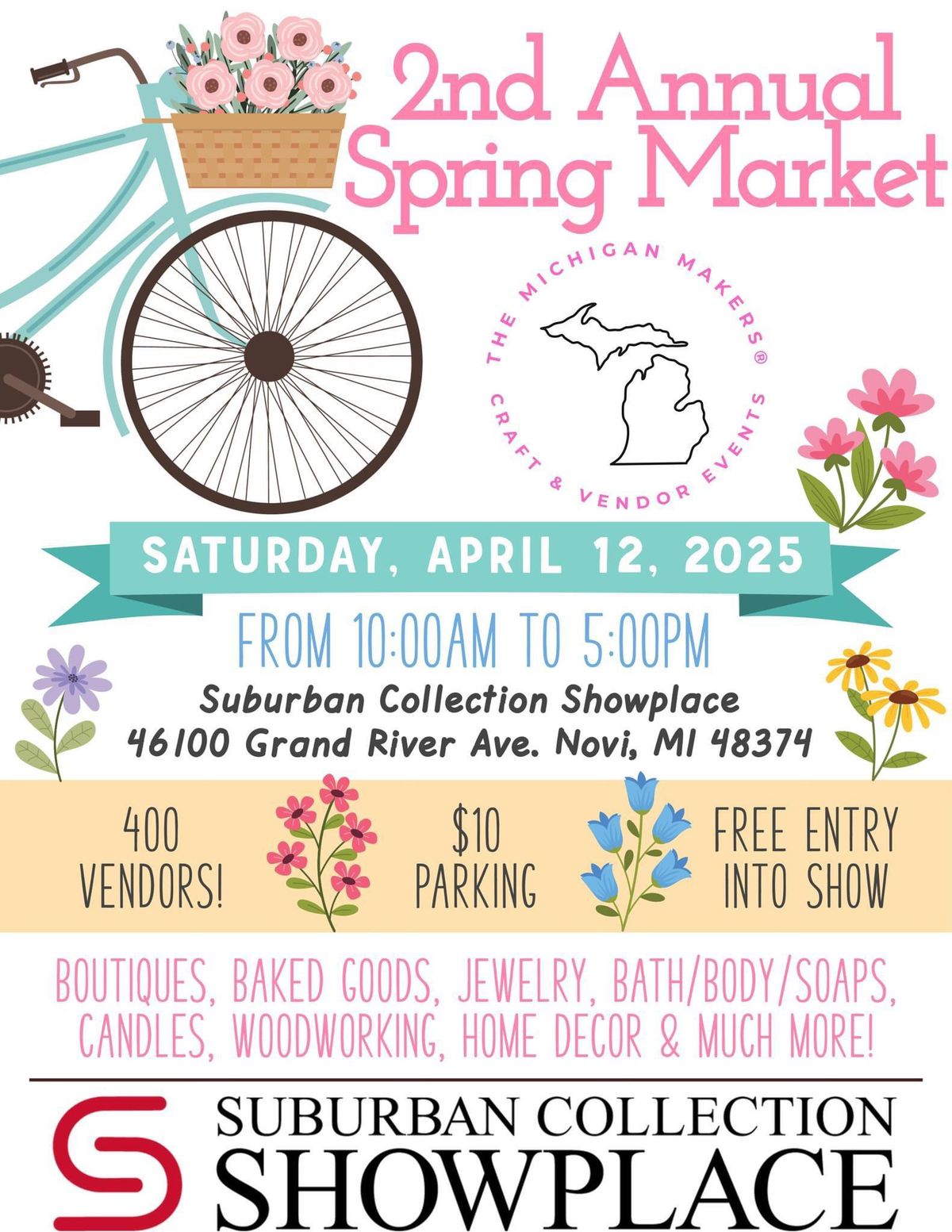 Michigan Makers 2nd Annual Spring Market Suburban Showplace