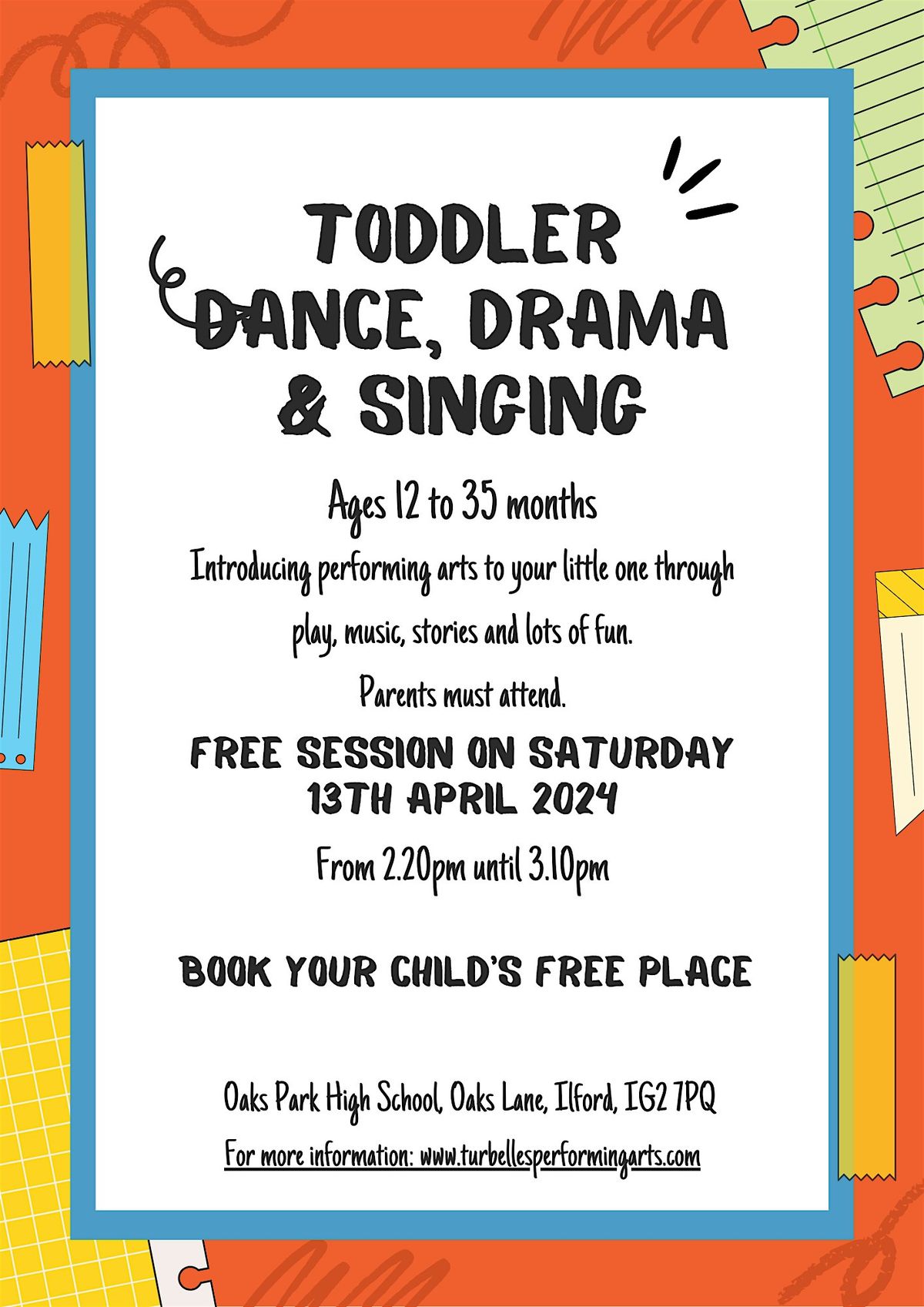 Toddler Dance, Drama and Singing